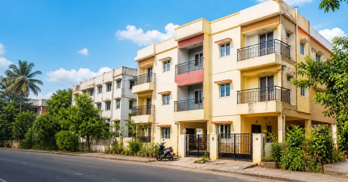 1 BHK house for rent in Chennai below 6000 in affordable residential areas with basic amenities and good access.