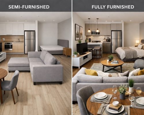 Semi furnished and fully furnished flats for rent in Chennai – ready to move apartment interior